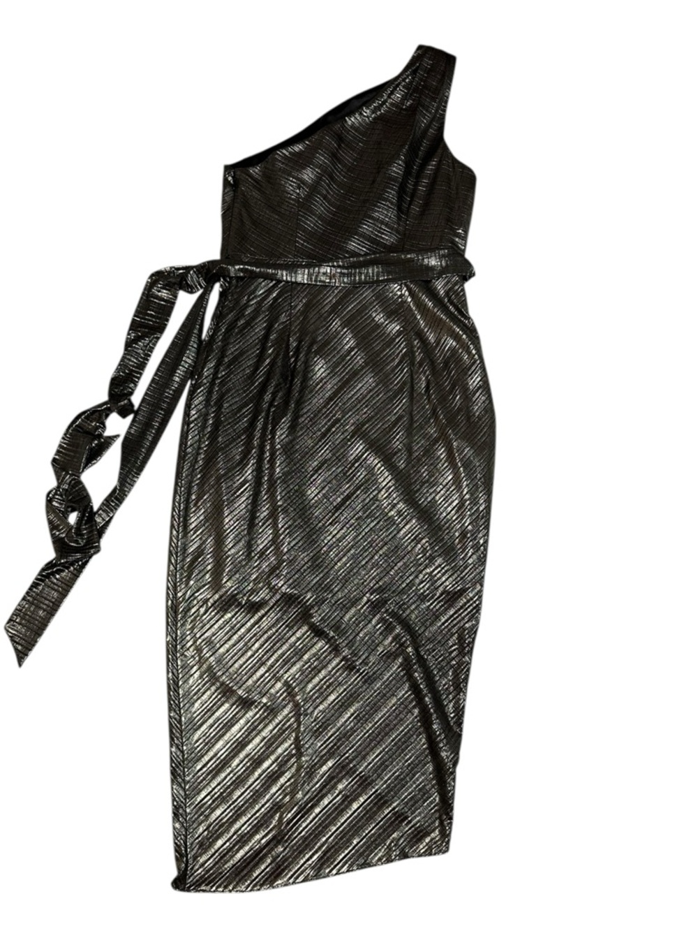 Ted Baker Gabria One Shoulder Midi Dress Size 3 | US Size 8 NWT Studio 54 Disco - Picture 9 of 9